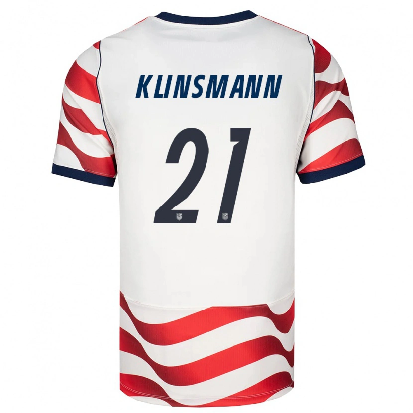 Danxen Män Usa Jonathan Klinsmann #21 Röd Vit Svart Hemmatröja Matchtröjor 26-28 Tröjor T-Tröja