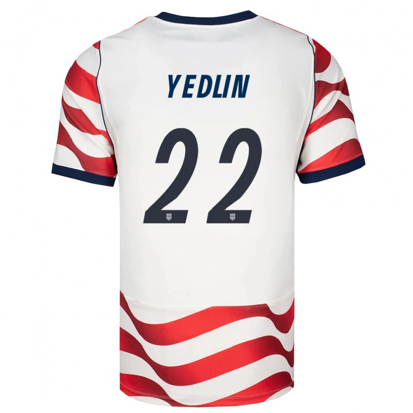 Danxen Män Usa Deandre Yedlin #22 Röd Vit Svart Hemmatröja Matchtröjor 26-28 Tröjor T-Tröja
