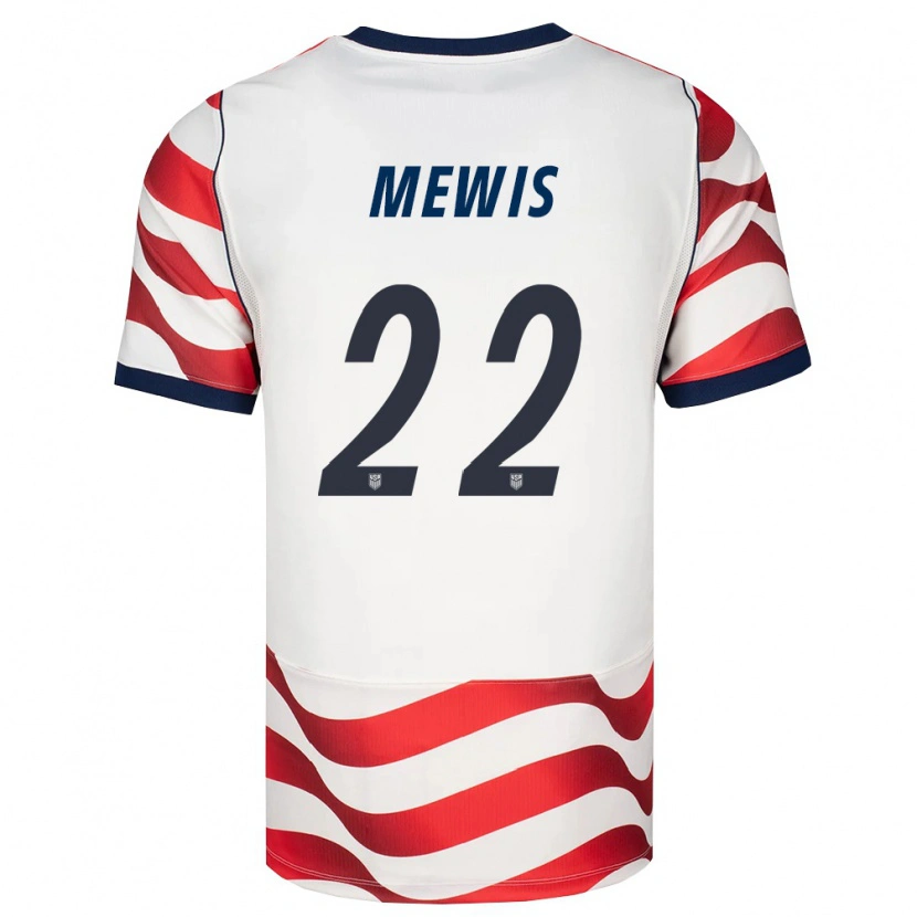 Danxen Män Usa Kristie Mewis #22 Röd Vit Svart Hemmatröja Matchtröjor 26-28 Tröjor T-Tröja