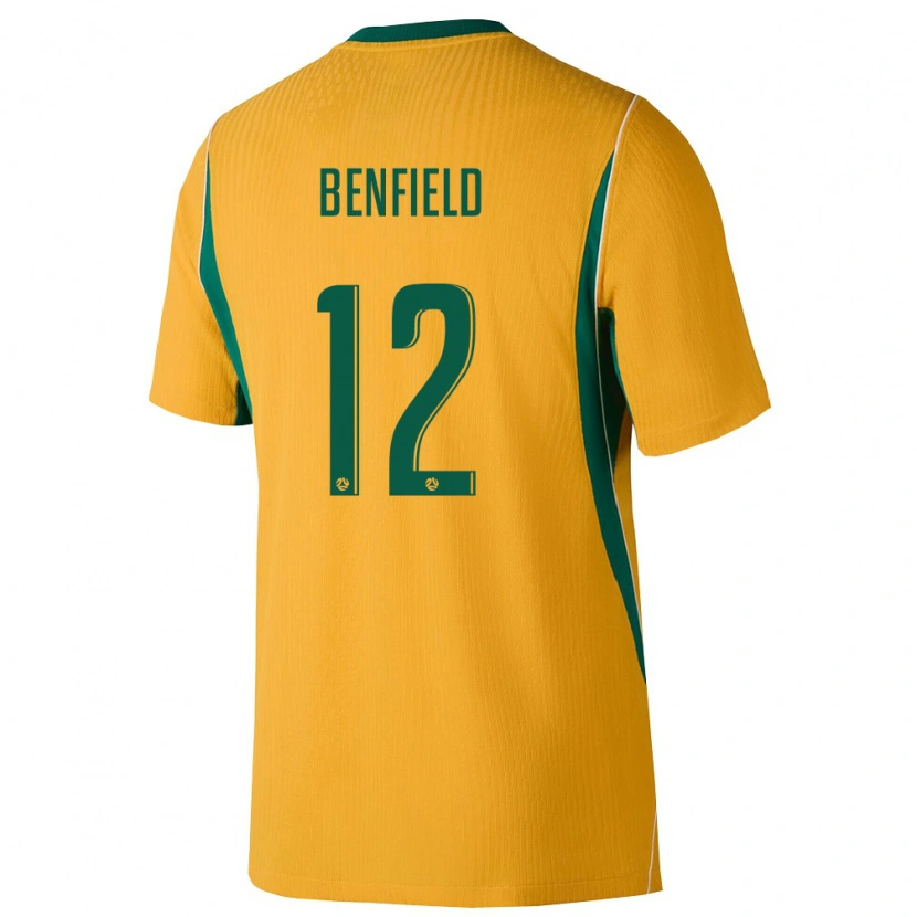 Danxen Män Australien Jonty Benfield #12 Gul Grön Hemmatröja Matchtröjor 26-28 Tröjor T-Tröja