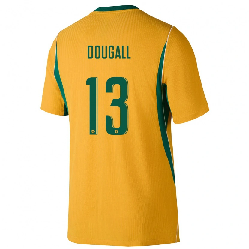 Danxen Män Australien Kenny Dougall #13 Gul Grön Hemmatröja Matchtröjor 26-28 Tröjor T-Tröja