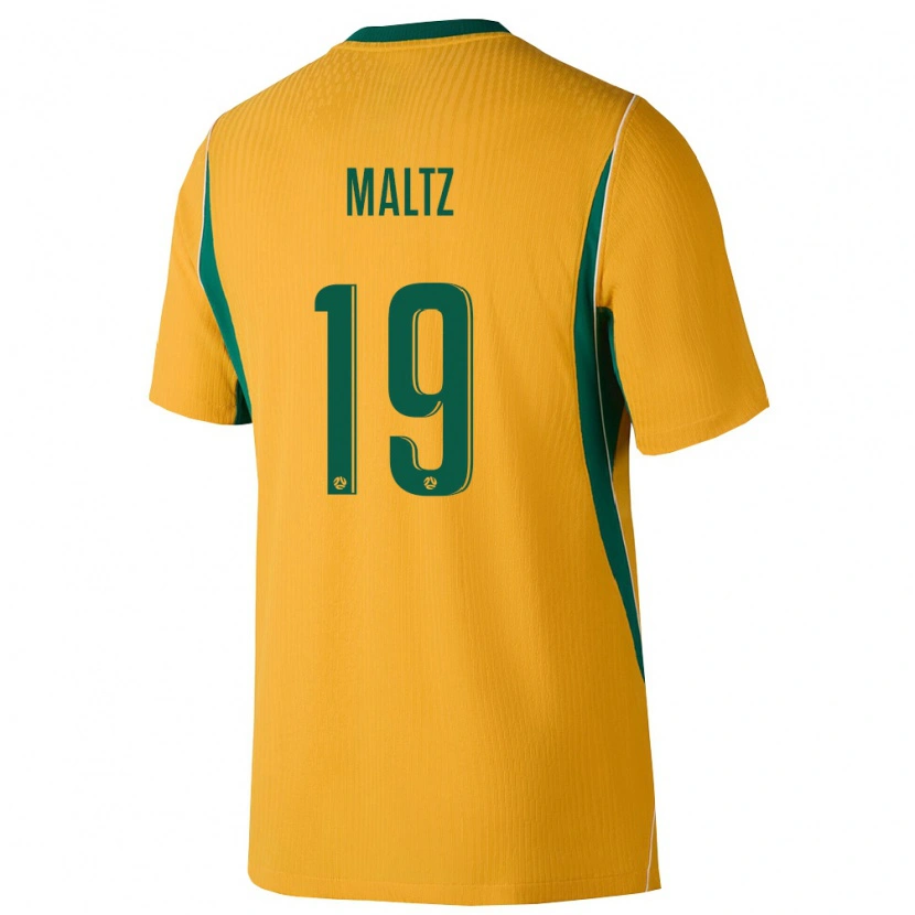 Danxen Män Australien Jay Maltz #19 Gul Grön Hemmatröja Matchtröjor 26-28 Tröjor T-Tröja