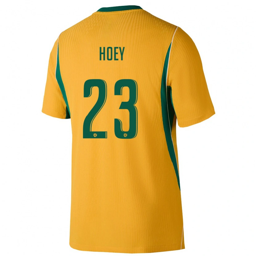 Danxen Män Australien Jesse Hoey #23 Gul Grön Hemmatröja Matchtröjor 26-28 Tröjor T-Tröja