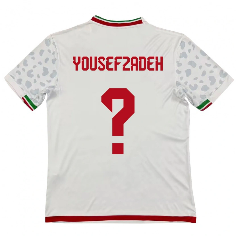 Danxen Män Iran Erfan Yousefzadeh #0 Vit Röd Hemmatröja Matchtröjor 26-28 Tröjor T-Tröja