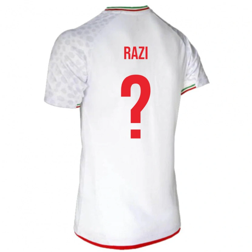 Danxen Män Iran Vihan Razi #0 Vit Röd Hemmatröja Matchtröjor 26-28 Tröjor T-Tröja