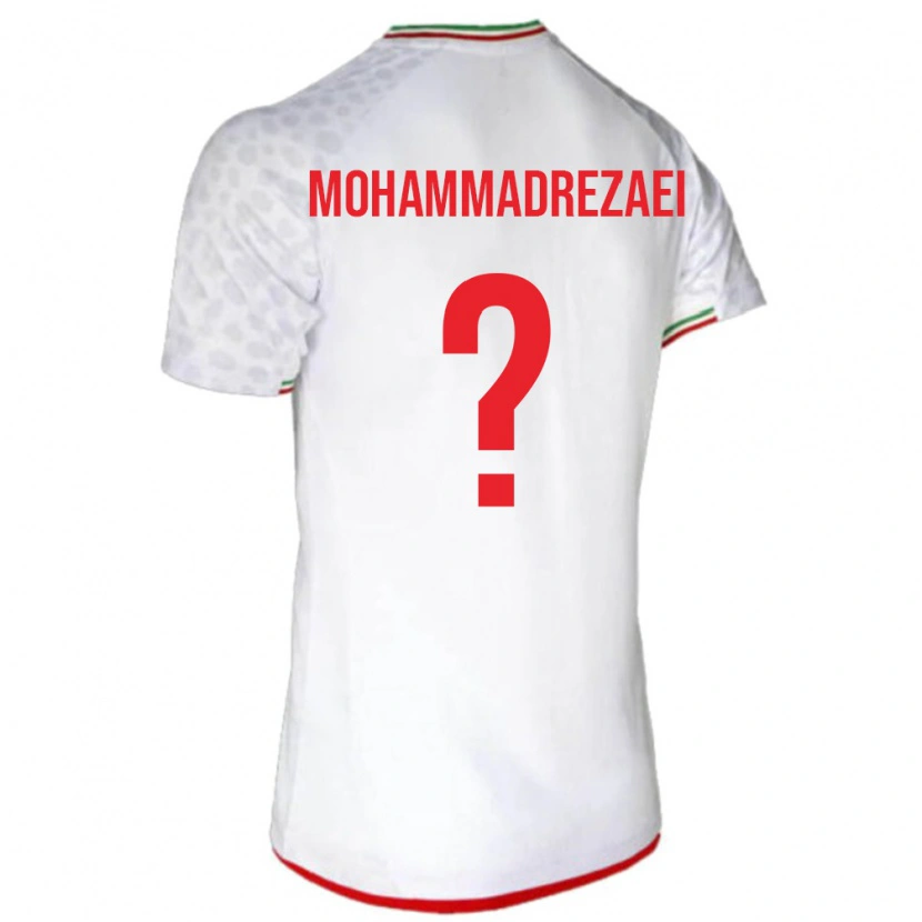 Danxen Män Iran Hossein Mohammadrezaei #0 Vit Röd Hemmatröja Matchtröjor 26-28 Tröjor T-Tröja