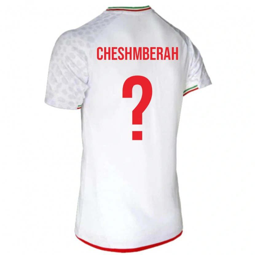 Danxen Män Iran Mehdi Cheshmberah #0 Vit Röd Hemmatröja Matchtröjor 26-28 Tröjor T-Tröja