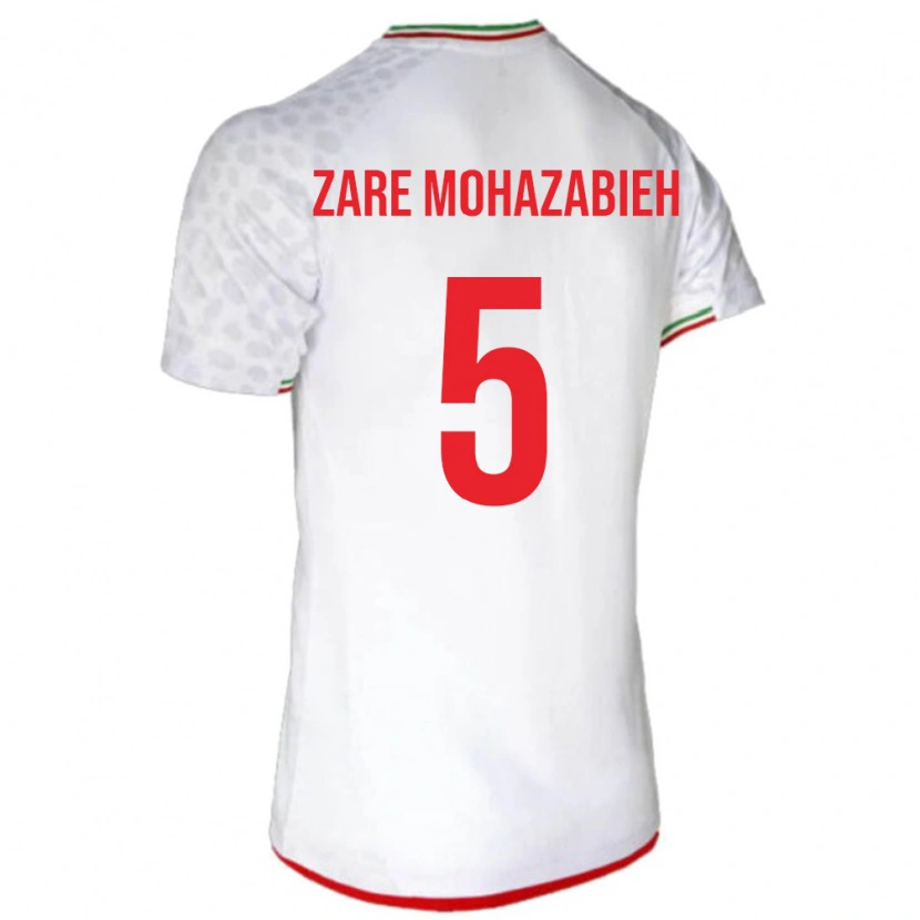 Danxen Män Iran Mohammadmehdi Zare #5 Vit Röd Hemmatröja Matchtröjor 26-28 Tröjor T-Tröja