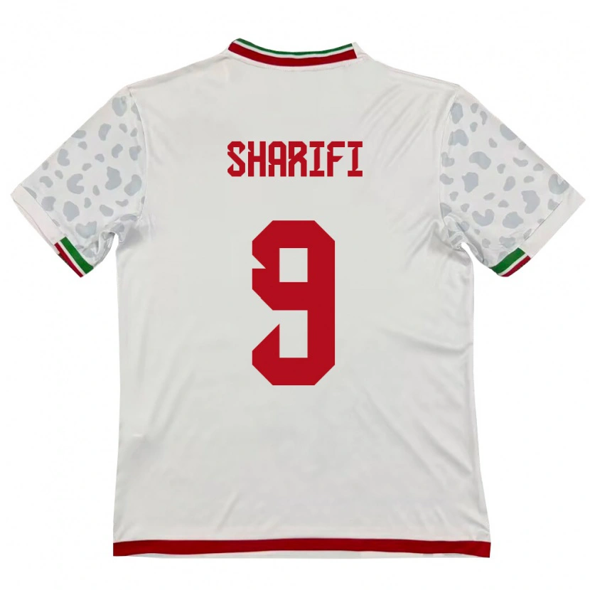 Danxen Män Iran Alireza Sharifi #9 Vit Röd Hemmatröja Matchtröjor 26-28 Tröjor T-Tröja