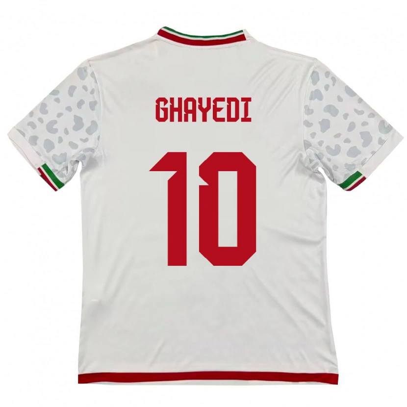 Danxen Män Iran Mehdi Ghayedi #10 Vit Röd Hemmatröja Matchtröjor 26-28 Tröjor T-Tröja