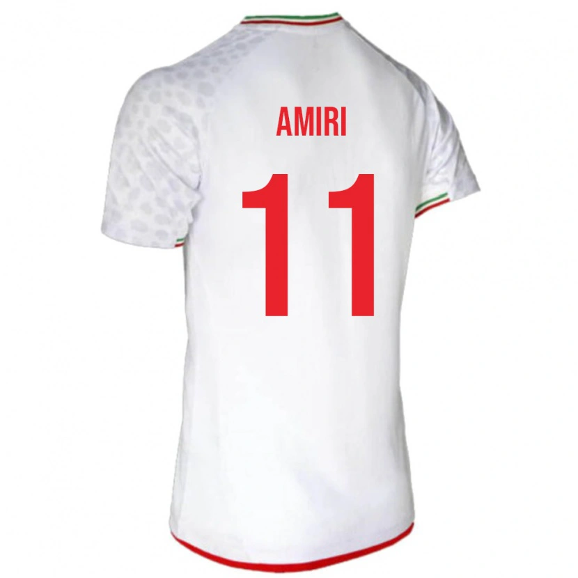 Danxen Män Iran Vahid Amiri #11 Vit Röd Hemmatröja Matchtröjor 26-28 Tröjor T-Tröja