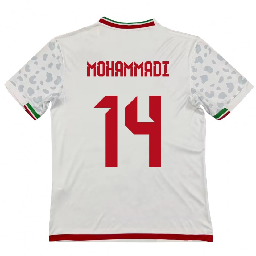 Danxen Män Iran Abolfazl Mohammadi #14 Vit Röd Hemmatröja Matchtröjor 26-28 Tröjor T-Tröja