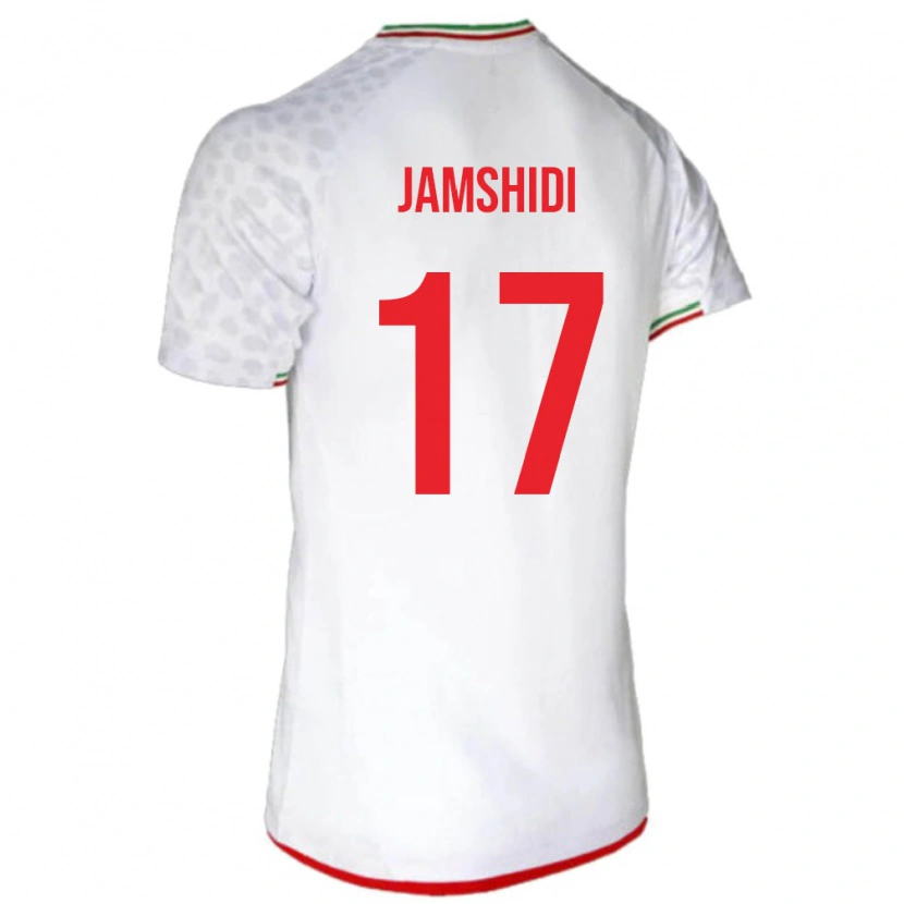 Danxen Män Iran Erfan Jamshidi #17 Vit Röd Hemmatröja Matchtröjor 26-28 Tröjor T-Tröja