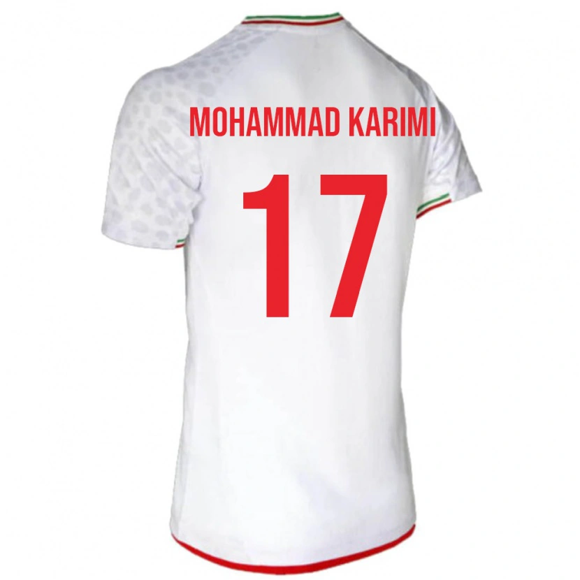Danxen Män Iran Seyed Mohammad Karimi #17 Vit Röd Hemmatröja Matchtröjor 26-28 Tröjor T-Tröja