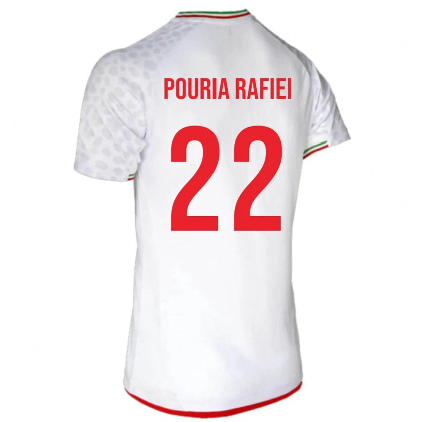 Danxen Män Iran Seyed Pouria Rafiei #22 Vit Röd Hemmatröja Matchtröjor 26-28 Tröjor T-Tröja