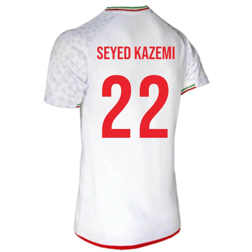 Danxen Män Iran Arefeh Seyed Kazemi #22 Vit Röd Hemmatröja Matchtröjor 26-28 Tröjor T-Tröja