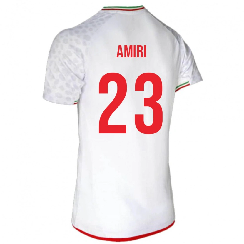 Danxen Män Iran Mobin Amiri #23 Vit Röd Hemmatröja Matchtröjor 26-28 Tröjor T-Tröja