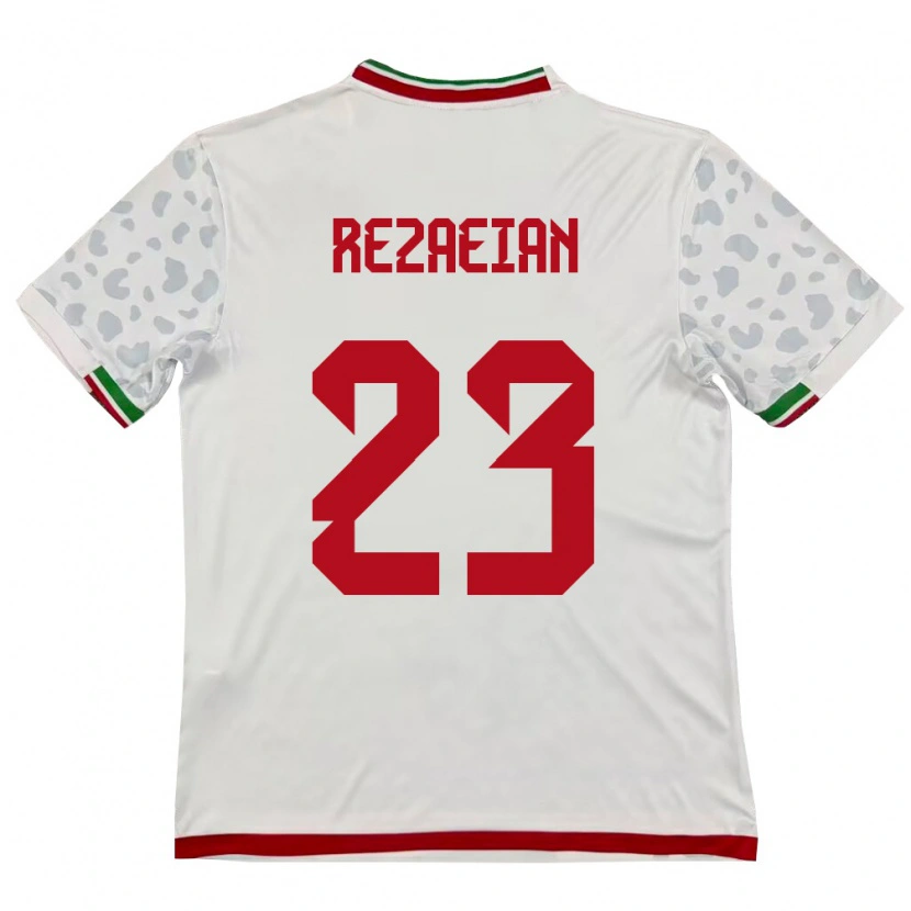 Danxen Män Iran Ramin Rezaeian #23 Vit Röd Hemmatröja Matchtröjor 26-28 Tröjor T-Tröja