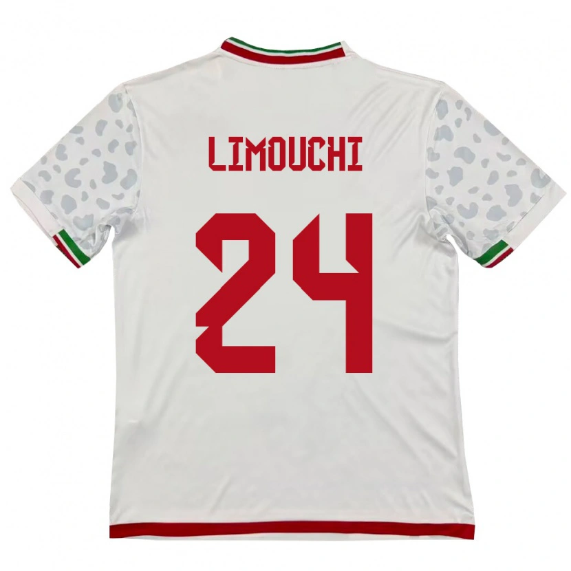 Danxen Män Iran Mehdi Limouchi #24 Vit Röd Hemmatröja Matchtröjor 26-28 Tröjor T-Tröja