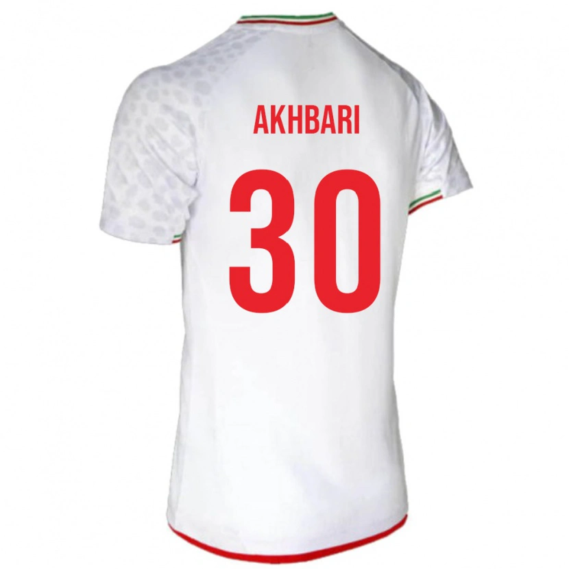Danxen Män Iran Mohammadreza Akhbari #30 Vit Röd Hemmatröja Matchtröjor 26-28 Tröjor T-Tröja