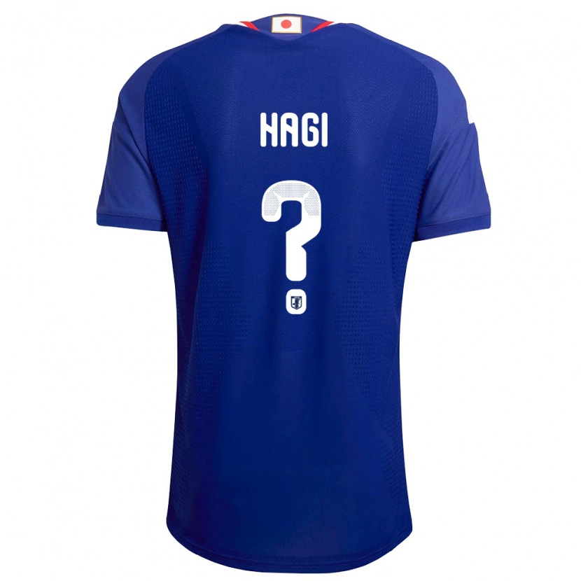 Danxen Män Japan Hiroaki Hagi #0 Blå Vit Röd Hemmatröja Matchtröjor 26-28 Tröjor T-Tröja