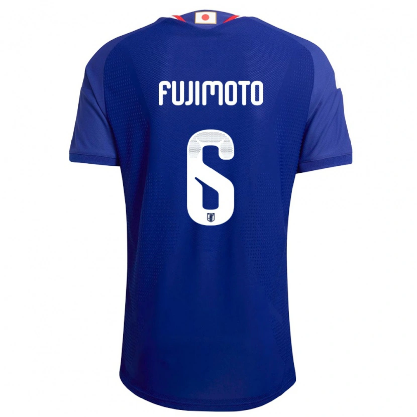 Danxen Män Japan Yoshiki Fujimoto #6 Blå Vit Röd Hemmatröja Matchtröjor 26-28 Tröjor T-Tröja