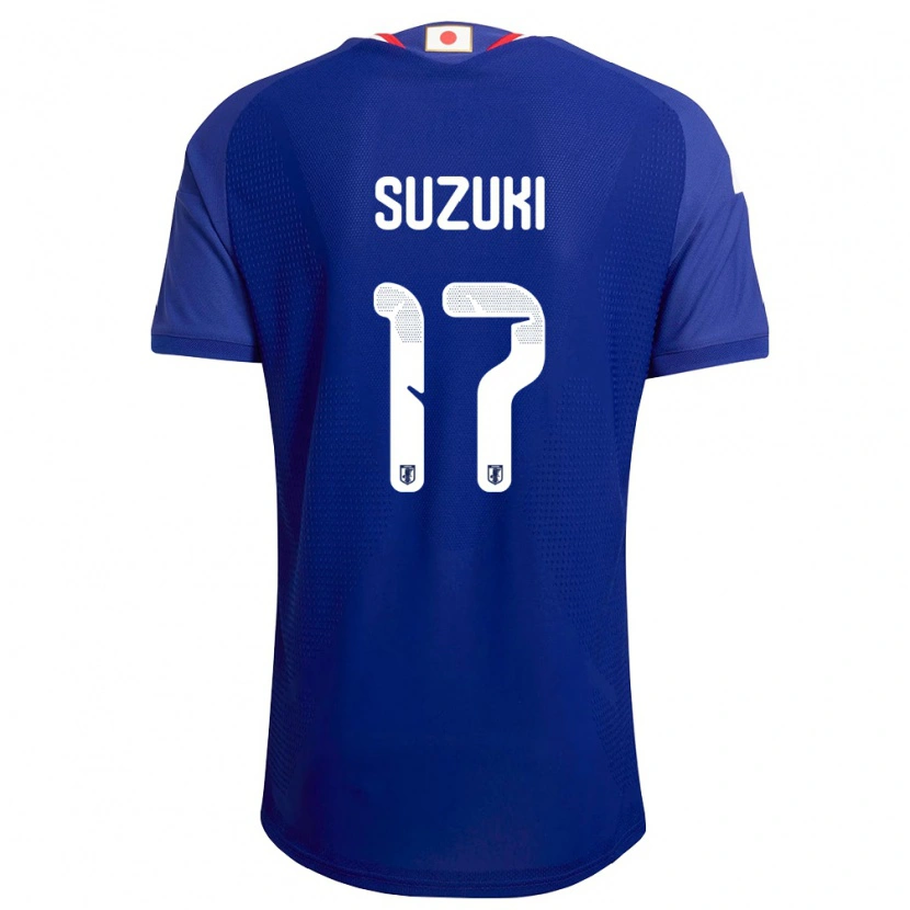 Danxen Män Japan Yuito Suzuki #17 Blå Vit Röd Hemmatröja Matchtröjor 26-28 Tröjor T-Tröja
