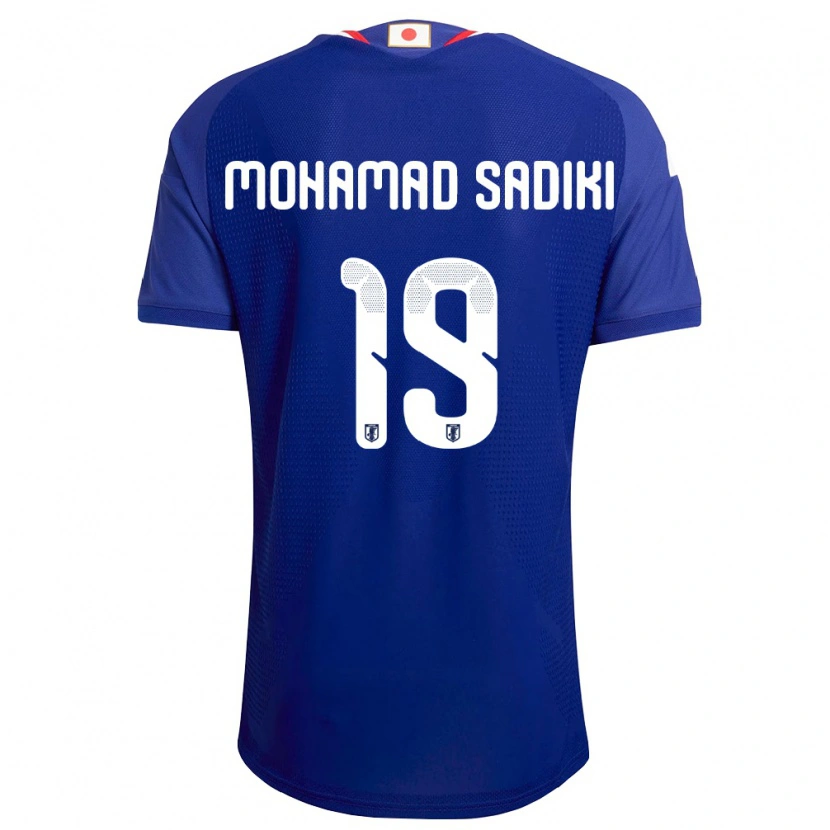 Danxen Män Japan Mohamad Sadiki Wade #19 Blå Vit Röd Hemmatröja Matchtröjor 26-28 Tröjor T-Tröja