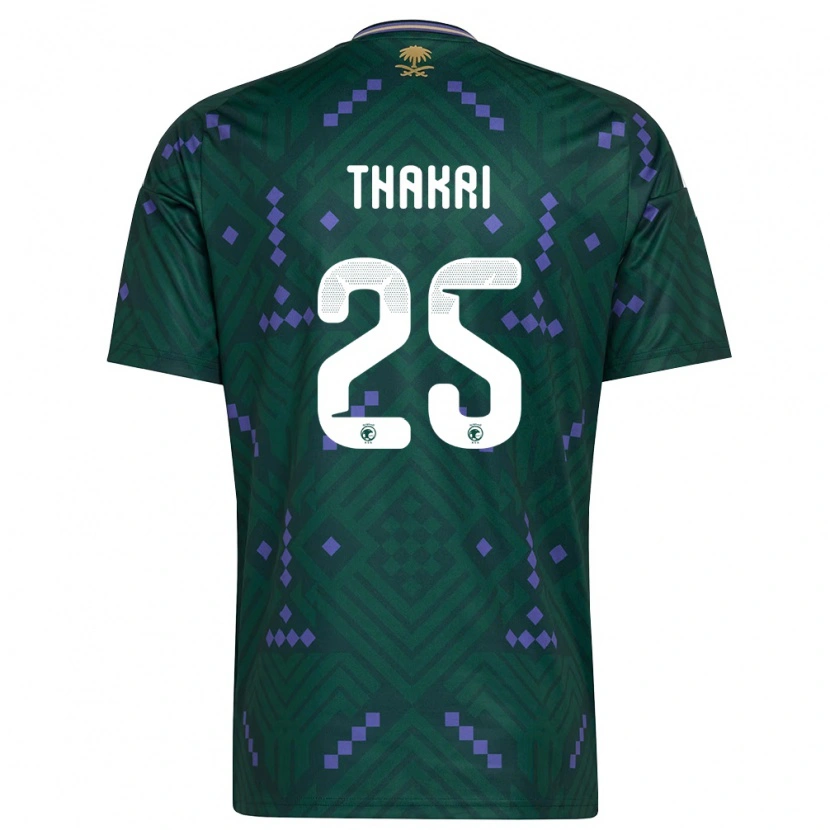 Danxen Män Saudi-Arabien Jehad Thakri #25 Grön Lila Vit Hemmatröja Matchtröjor 26-28 Tröjor T-Tröja