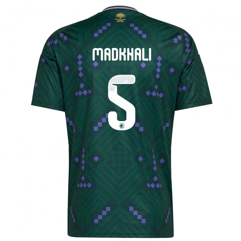 Danxen Män Saudi-Arabien Mohammed Madkhali #5 Grön Lila Vit Hemmatröja Matchtröjor 26-28 Tröjor T-Tröja