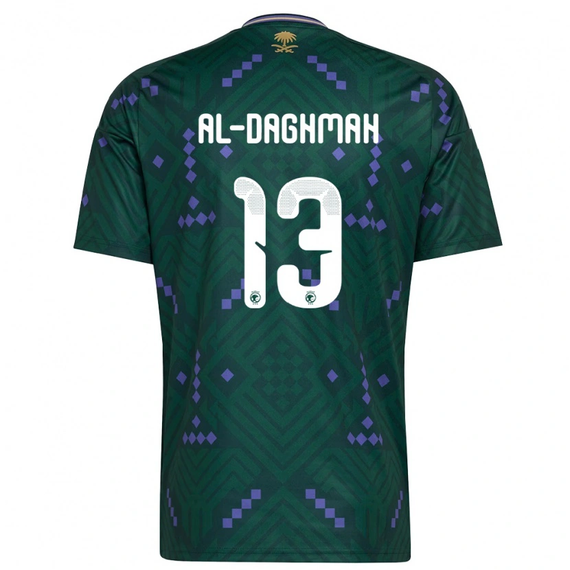Danxen Män Saudi-Arabien Osama Al-Daghmah #13 Grön Lila Vit Hemmatröja Matchtröjor 26-28 Tröjor T-Tröja