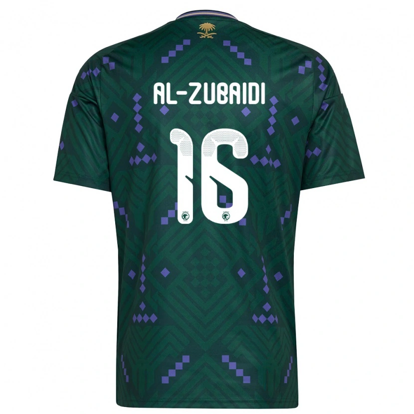 Danxen Män Saudi-Arabien Yaseen Al-Zubaidi #16 Grön Lila Vit Hemmatröja Matchtröjor 26-28 Tröjor T-Tröja