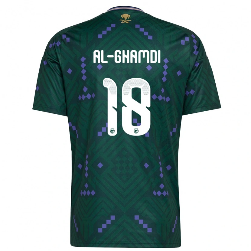 Danxen Män Saudi-Arabien Rakan Al-Ghamdi #18 Grön Lila Vit Hemmatröja Matchtröjor 26-28 Tröjor T-Tröja