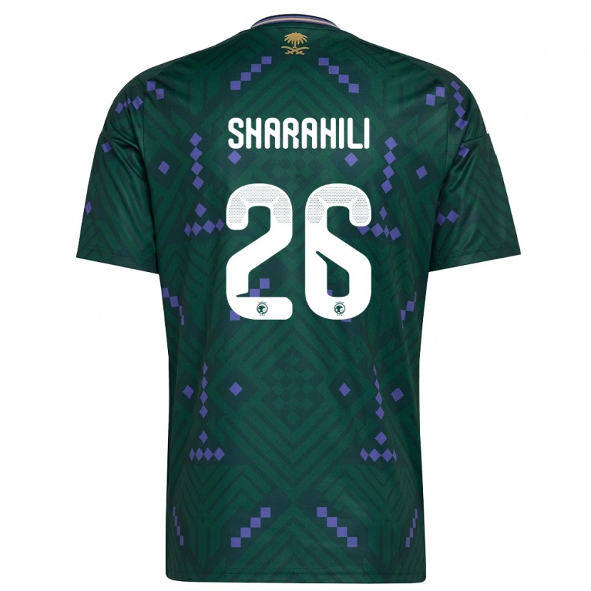 Danxen Män Saudi-Arabien Riyadh Sharahili #26 Grön Lila Vit Hemmatröja Matchtröjor 26-28 Tröjor T-Tröja