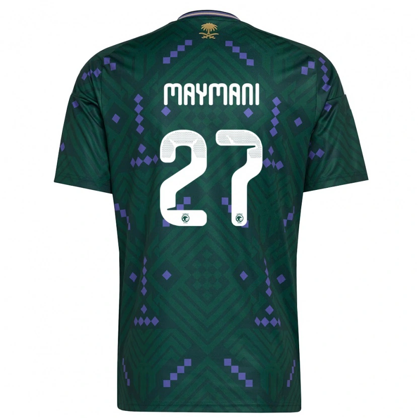 Danxen Män Saudi-Arabien Ammar Maimani #27 Grön Lila Vit Hemmatröja Matchtröjor 26-28 Tröjor T-Tröja