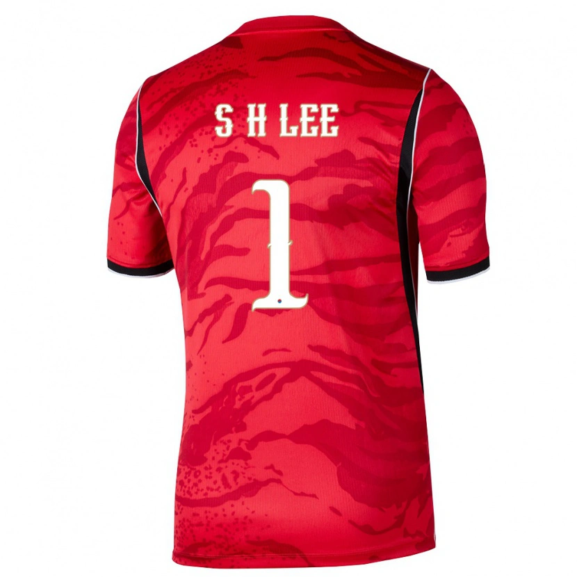 Danxen Män Sydkorea Lee Seung Hwan #1 Röd Vit Svart Hemmatröja Matchtröjor 26-28 Tröjor T-Tröja