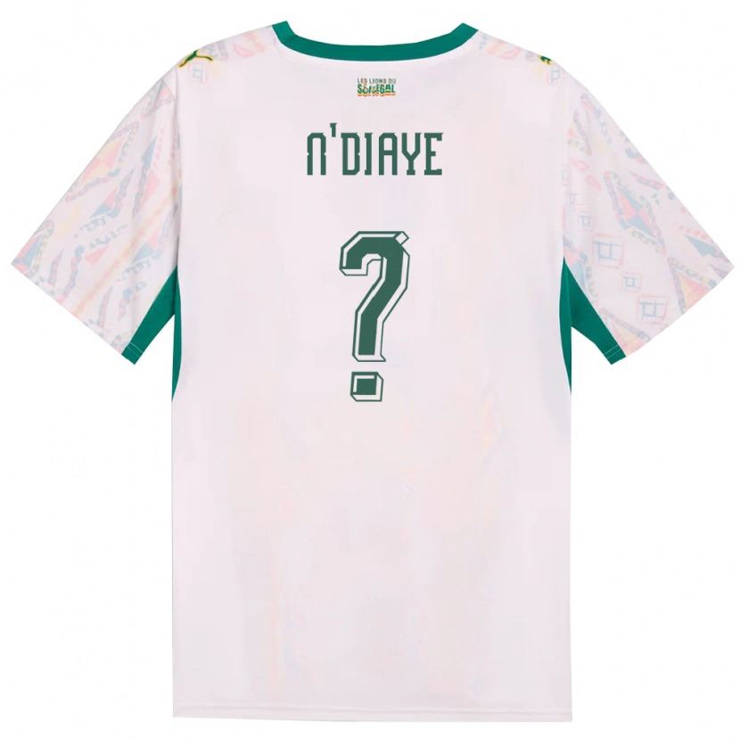 Danxen Män Senegal Massamba N'diaye #0 Vit Grön Gul Hemmatröja Matchtröjor 26-28 Tröjor T-Tröja