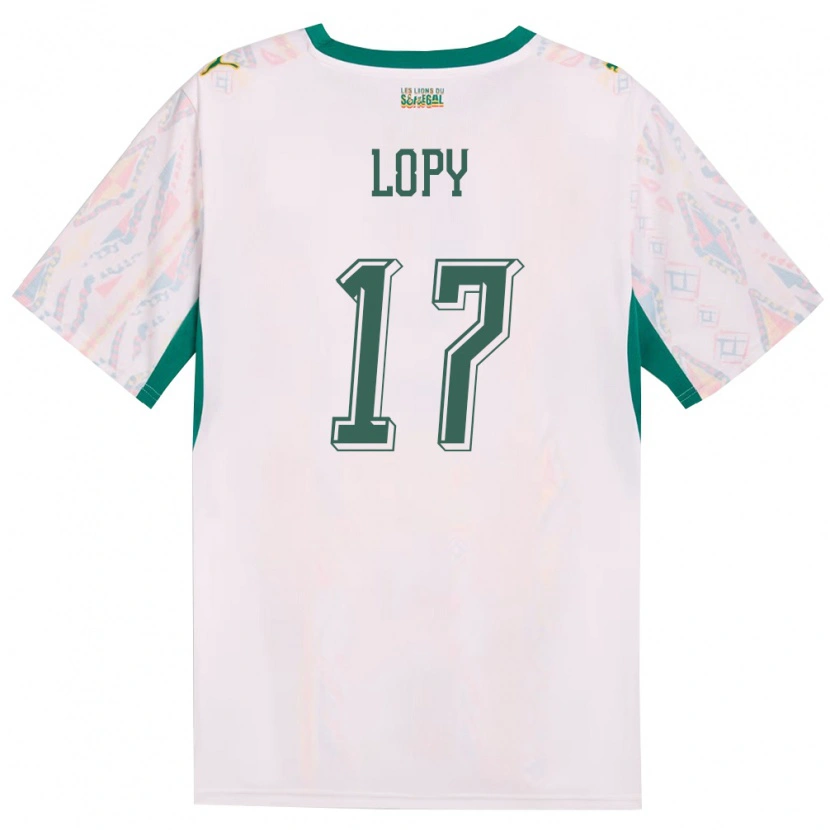 Danxen Män Senegal Dion Lopy #17 Vit Grön Gul Hemmatröja Matchtröjor 26-28 Tröjor T-Tröja