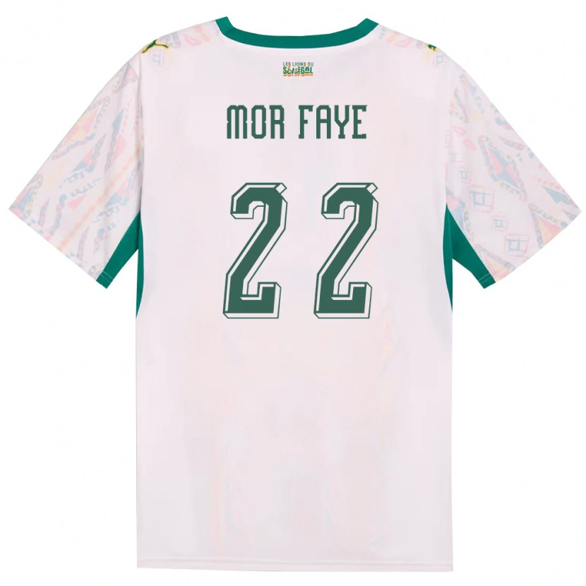 Danxen Män Senegal Mame Mor Faye #22 Vit Grön Gul Hemmatröja Matchtröjor 26-28 Tröjor T-Tröja