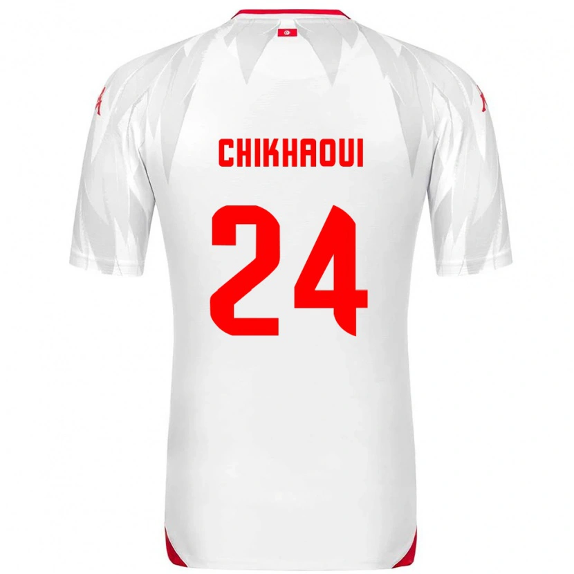 Danxen Män Tunisien Raed Chikhaoui #24 Vit Röd Hemmatröja Matchtröjor 26-28 Tröjor T-Tröja