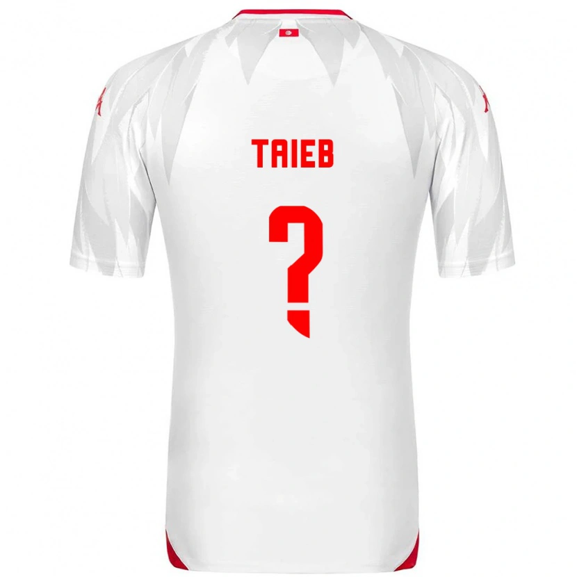 Danxen Män Tunisien Josef Taieb #0 Vit Röd Hemmatröja Matchtröjor 26-28 Tröjor T-Tröja