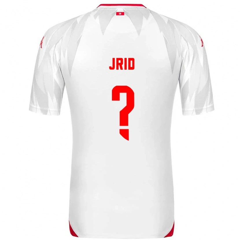 Danxen Män Tunisien Chamseddine Jrid #0 Vit Röd Hemmatröja Matchtröjor 26-28 Tröjor T-Tröja