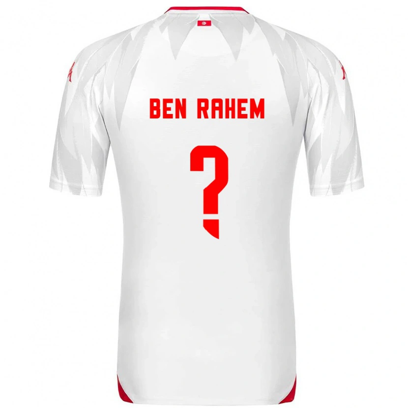 Danxen Män Tunisien Farès Ben Rahem #0 Vit Röd Hemmatröja Matchtröjor 26-28 Tröjor T-Tröja