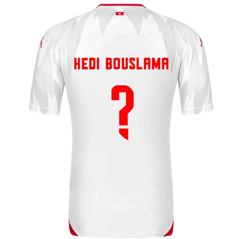 Danxen Män Tunisien Mohamed Hedi Bouslama #0 Vit Röd Hemmatröja Matchtröjor 26-28 Tröjor T-Tröja