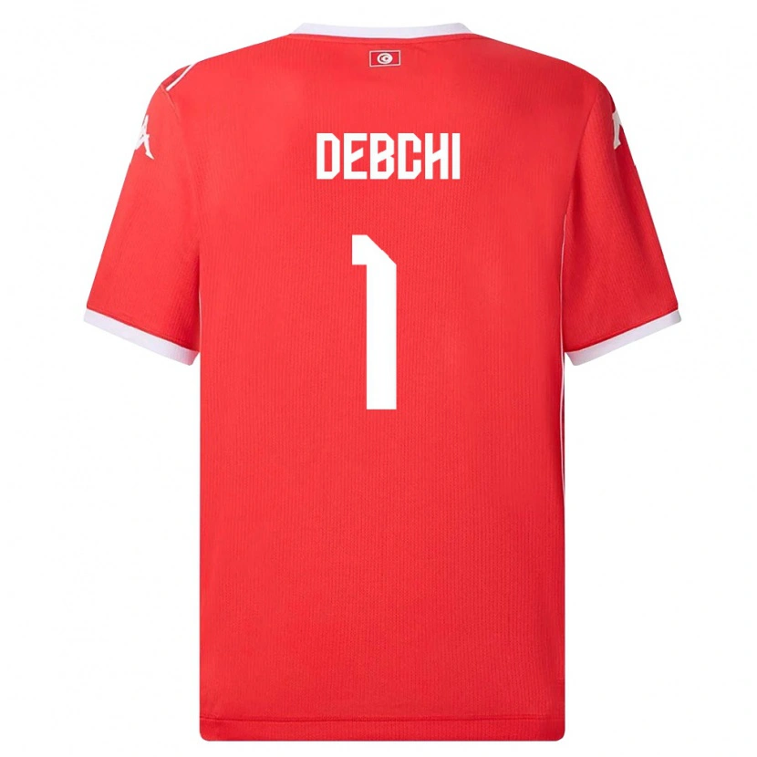 Danxen Män Tunisien Mohamed Sedki Debchi #1 Röd Vit Hemmatröja Matchtröjor 26-28 Tröjor T-Tröja