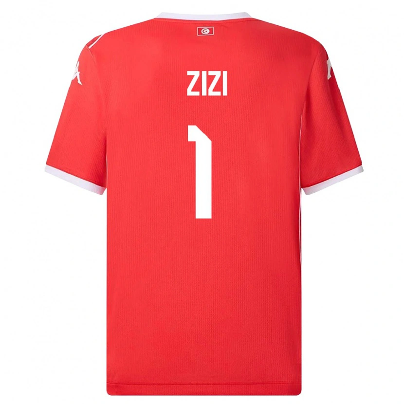 Danxen Män Tunisien Nesrine Zizi #1 Röd Vit Hemmatröja Matchtröjor 26-28 Tröjor T-Tröja