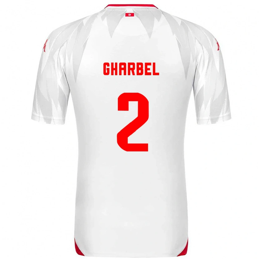 Danxen Män Tunisien Mahmoud Gharbel #2 Vit Röd Hemmatröja Matchtröjor 26-28 Tröjor T-Tröja