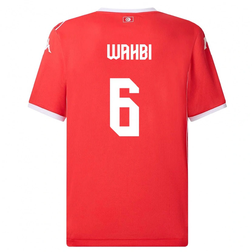 Danxen Män Tunisien Gaith Wahbi #6 Röd Vit Hemmatröja Matchtröjor 26-28 Tröjor T-Tröja