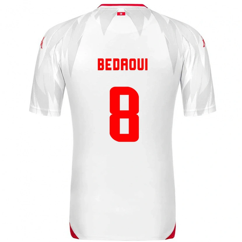Danxen Män Tunisien Adem Bedaoui #8 Vit Röd Hemmatröja Matchtröjor 26-28 Tröjor T-Tröja