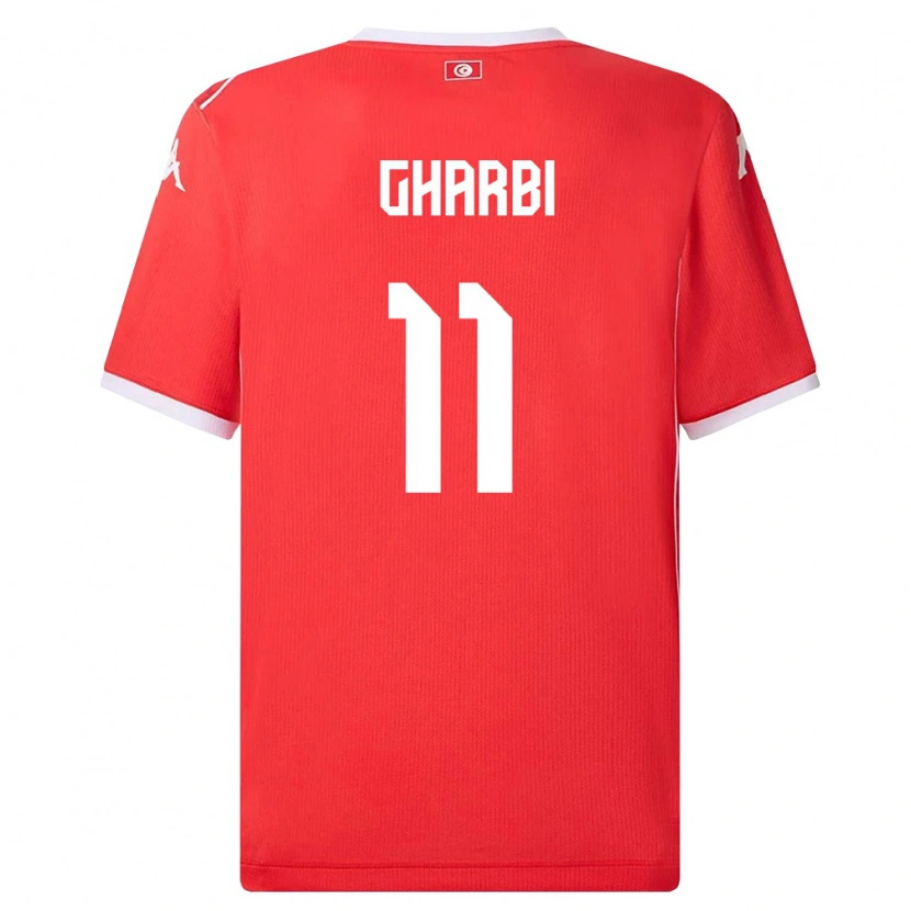 Danxen Män Tunisien Ismaël Gharbi #11 Röd Vit Hemmatröja Matchtröjor 26-28 Tröjor T-Tröja